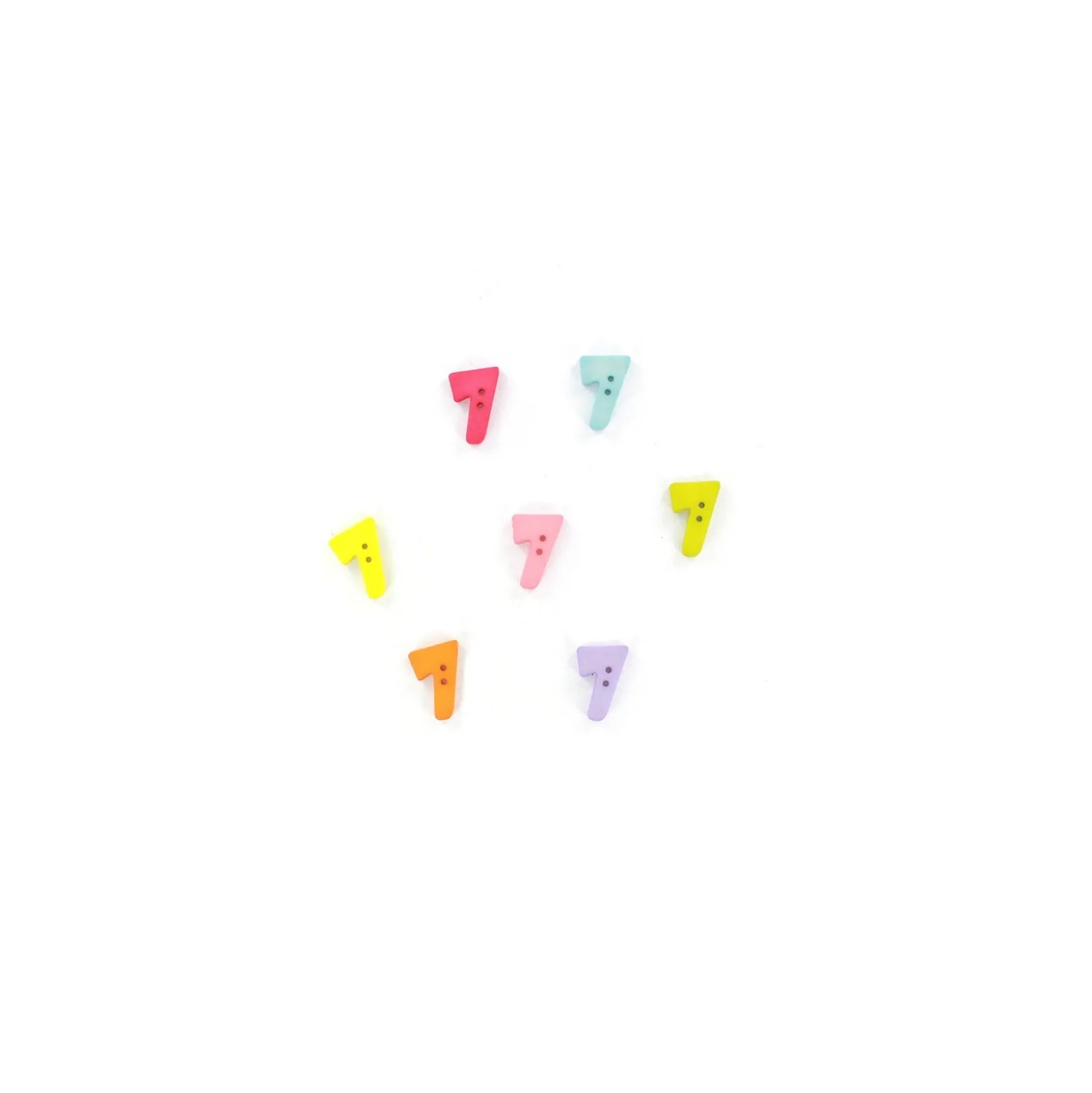Bouton chiffre 7 Color