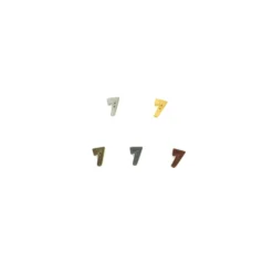 Bouton chiffre Métallic 7