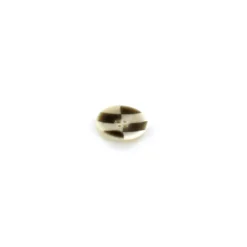 Bouton Damier Corne taupe