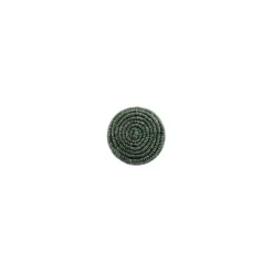 Bouton en tissu Spirale irisée - vert