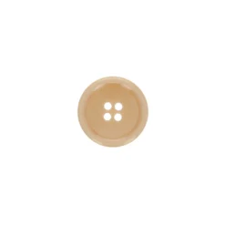 Bouton galalithe uni - cappuccino