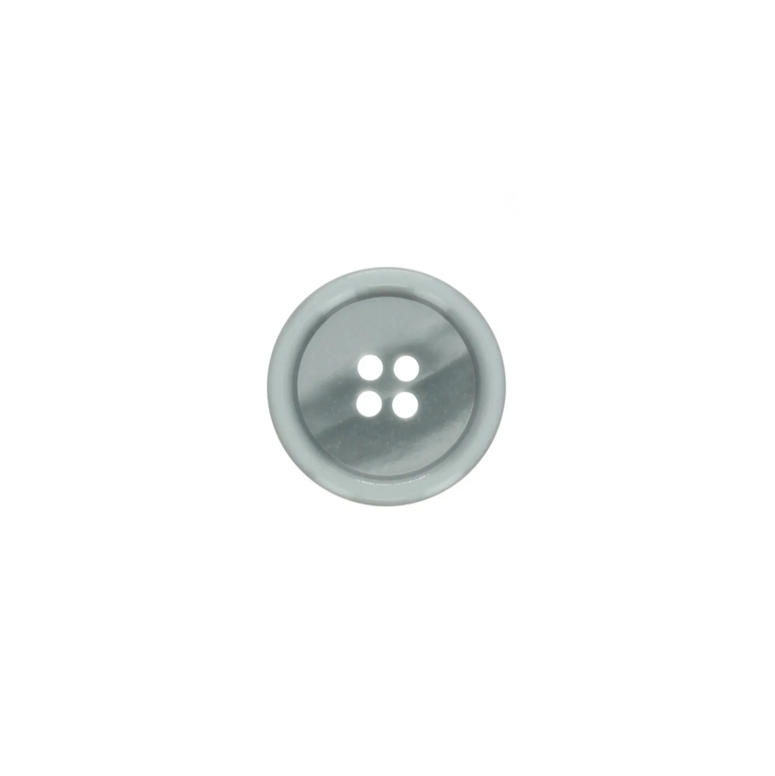 Bouton galalithe uni - gris
