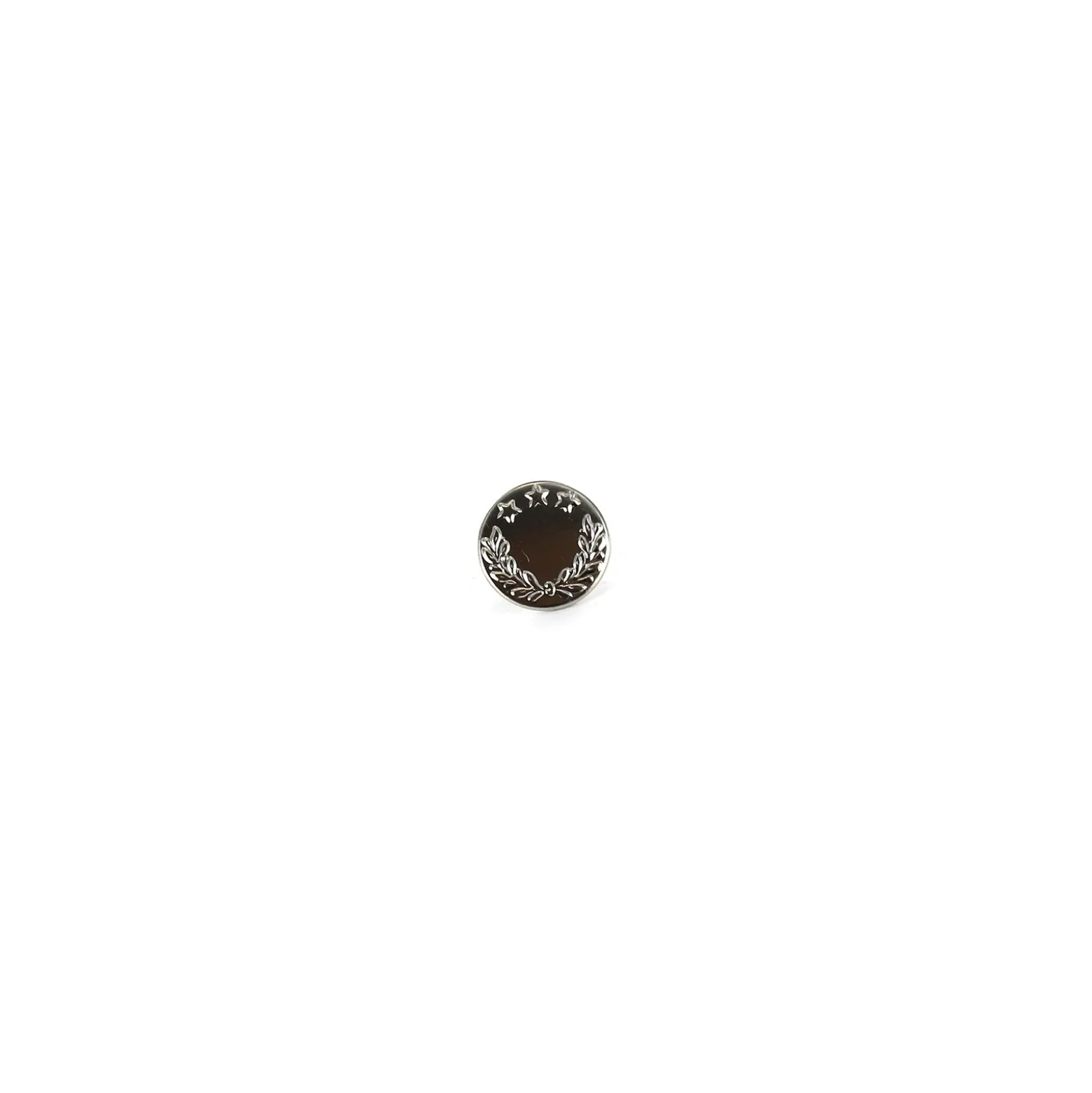Bouton jeans "3 étoiles" nickel