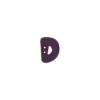 Bouton lettre D