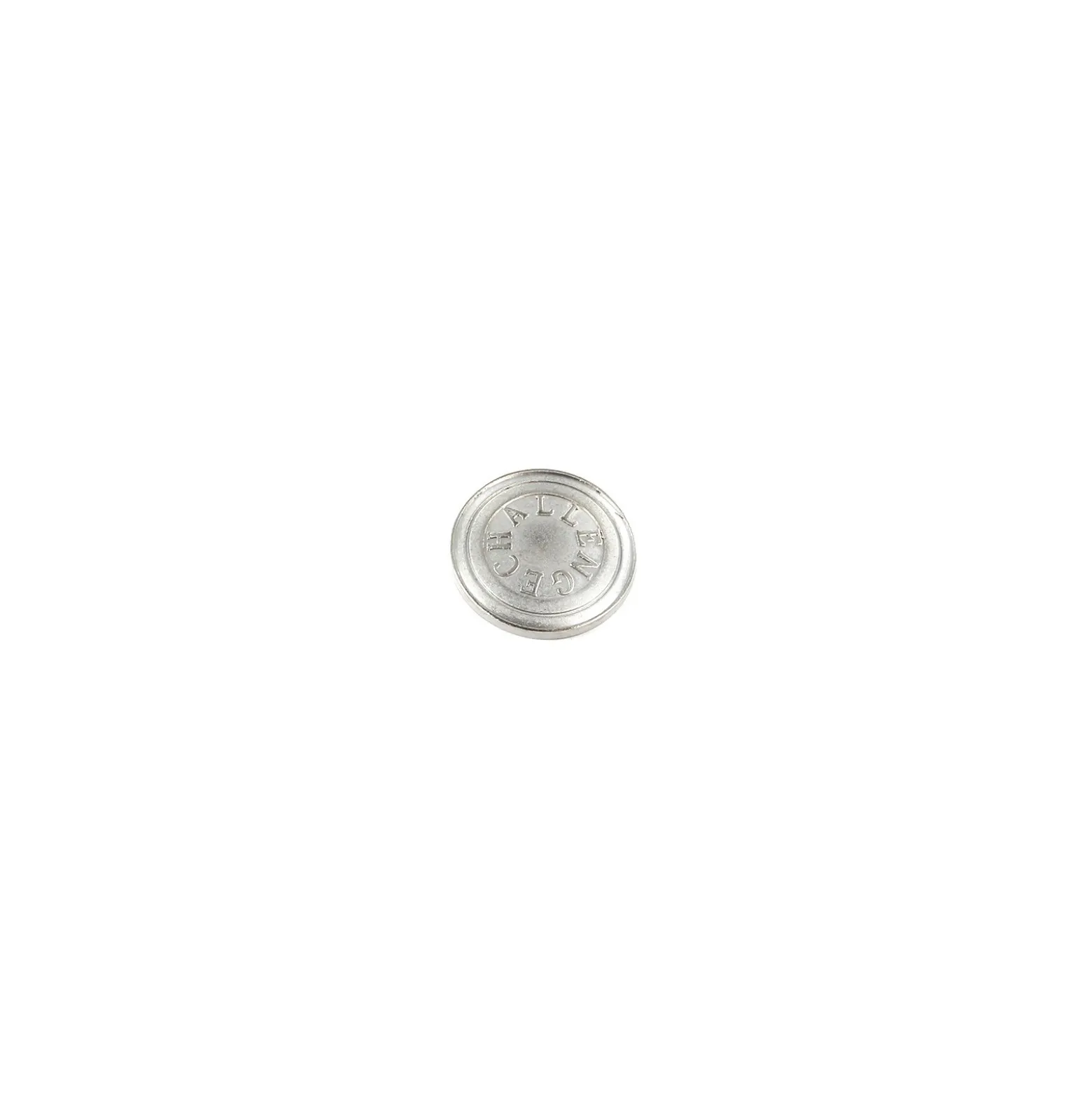 Bouton métal Challenge - argent