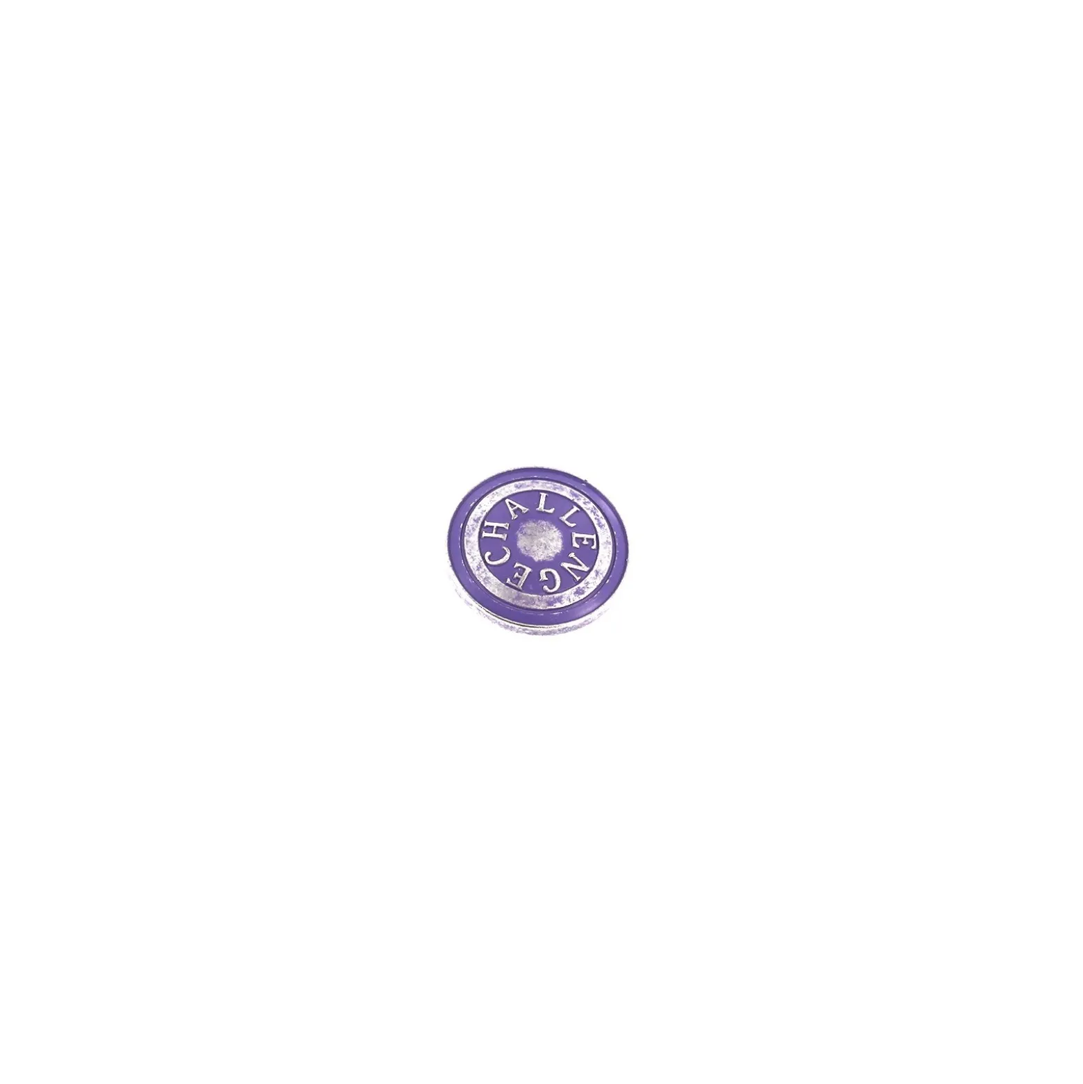 Bouton métal Challenge - violet