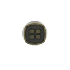 Bouton métal Dice - bronze