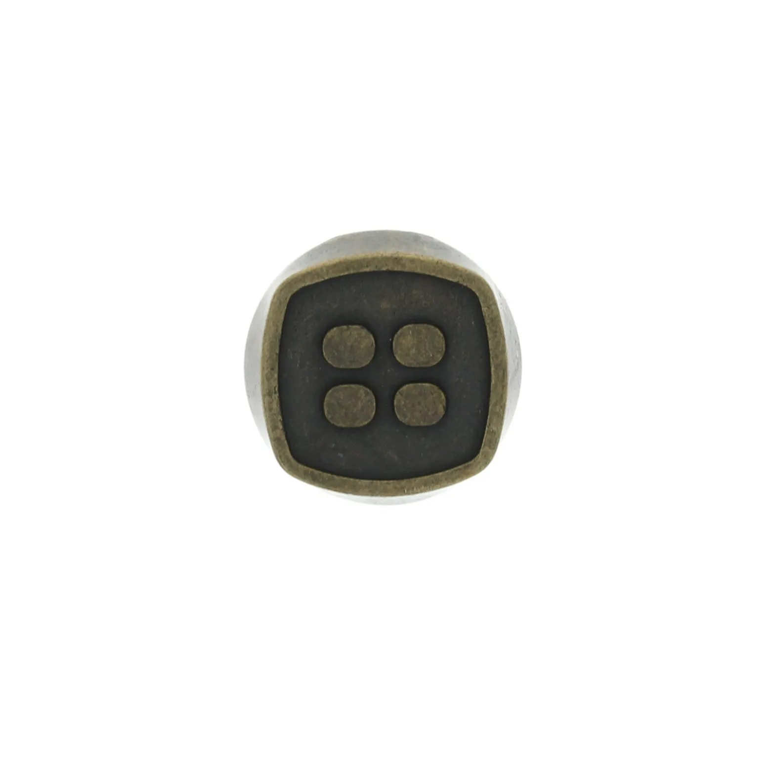 Bouton métal Dice - bronze
