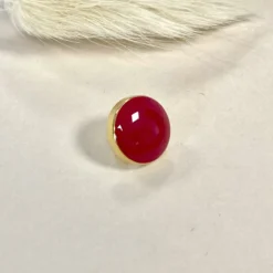 Bouton métal Love story 10 mm - bordeaux