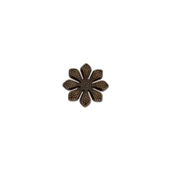 Bouton métal Marguerite royale - bronze