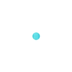Bouton métal Piselli 12 mm - turquoise