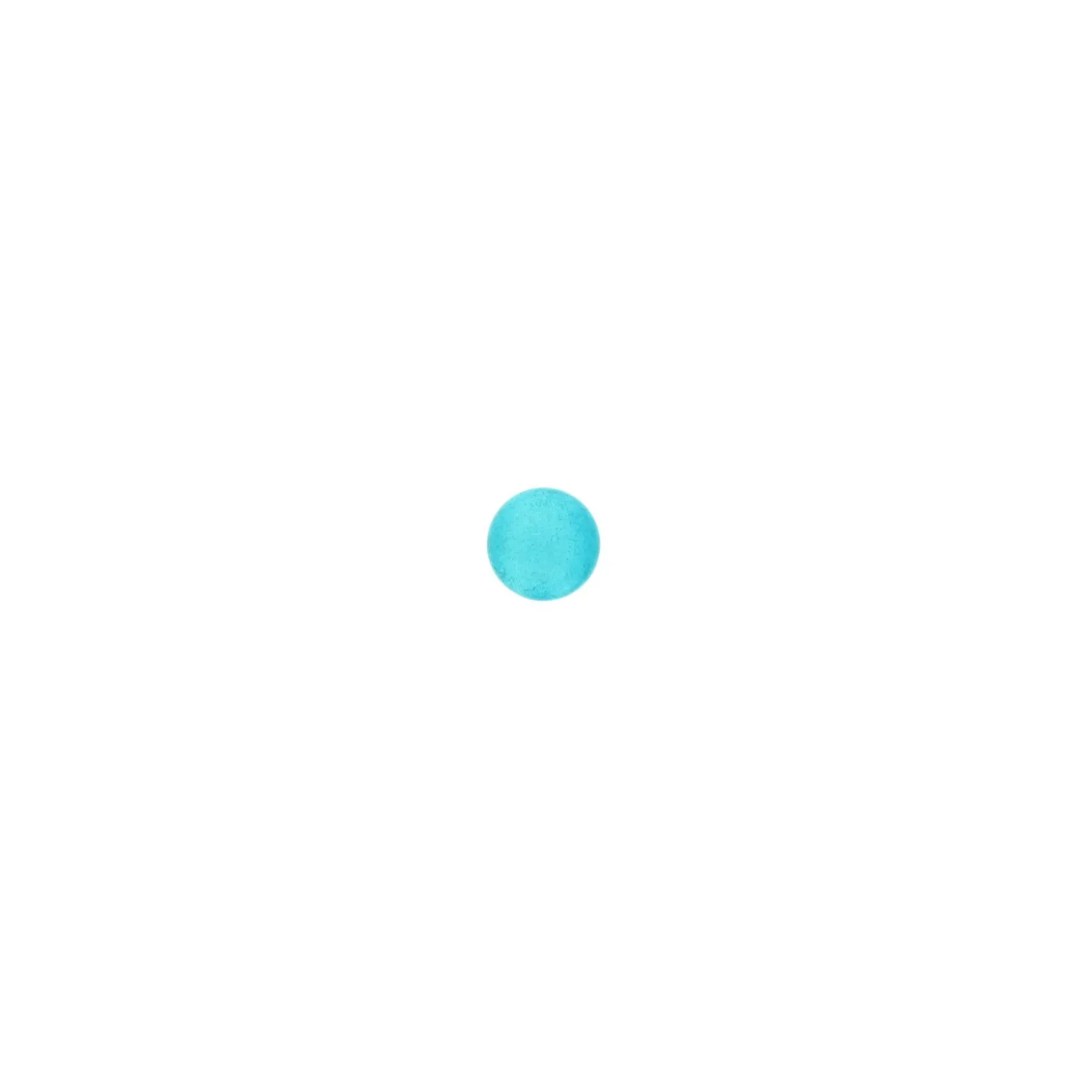 Bouton métal Piselli 12 mm - turquoise