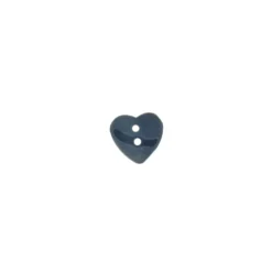 Bouton nacre coeur marine