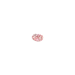 Bouton Nacre à pois blancs sur fond rose