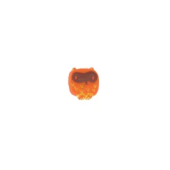 Bouton Petit Hibou Orange