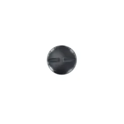 Bouton Plat Mat Marron