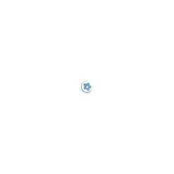 Bouton Polyester Alamandra bleu