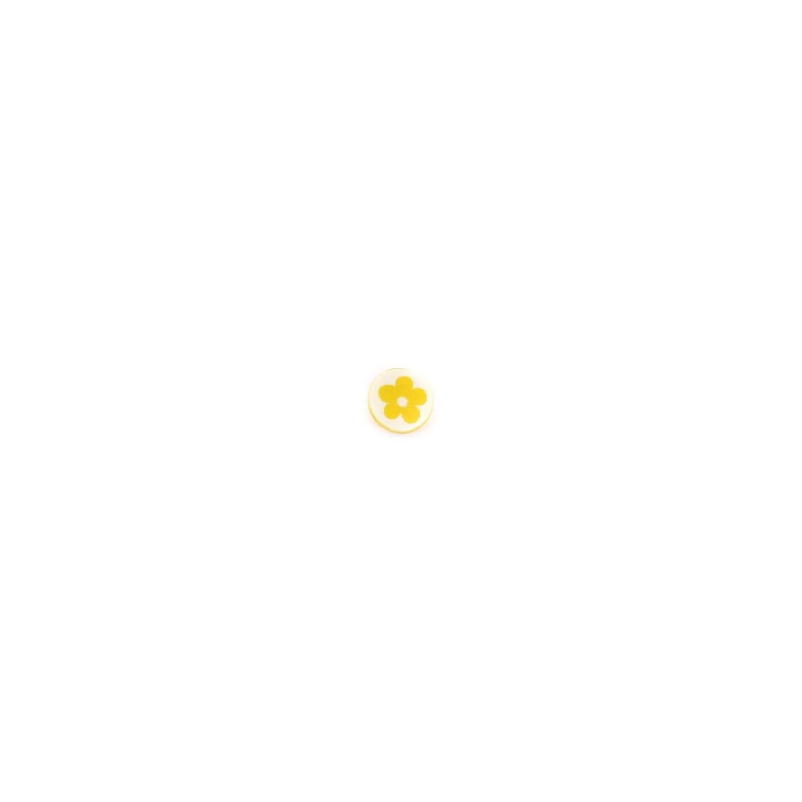 Bouton Polyester Alamandra jaune