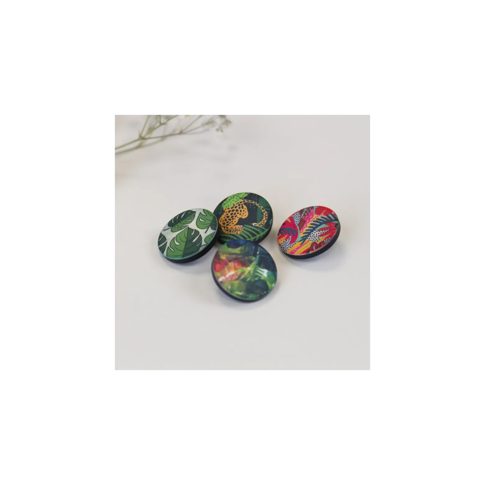 Bouton polyester Amazonia 23 mm - Cali