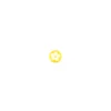 Bouton Polyester Anthémis jaune