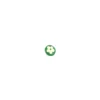 Bouton Polyester Anthémis vert