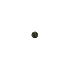 Bouton polyester aspect métal Snail - bronze