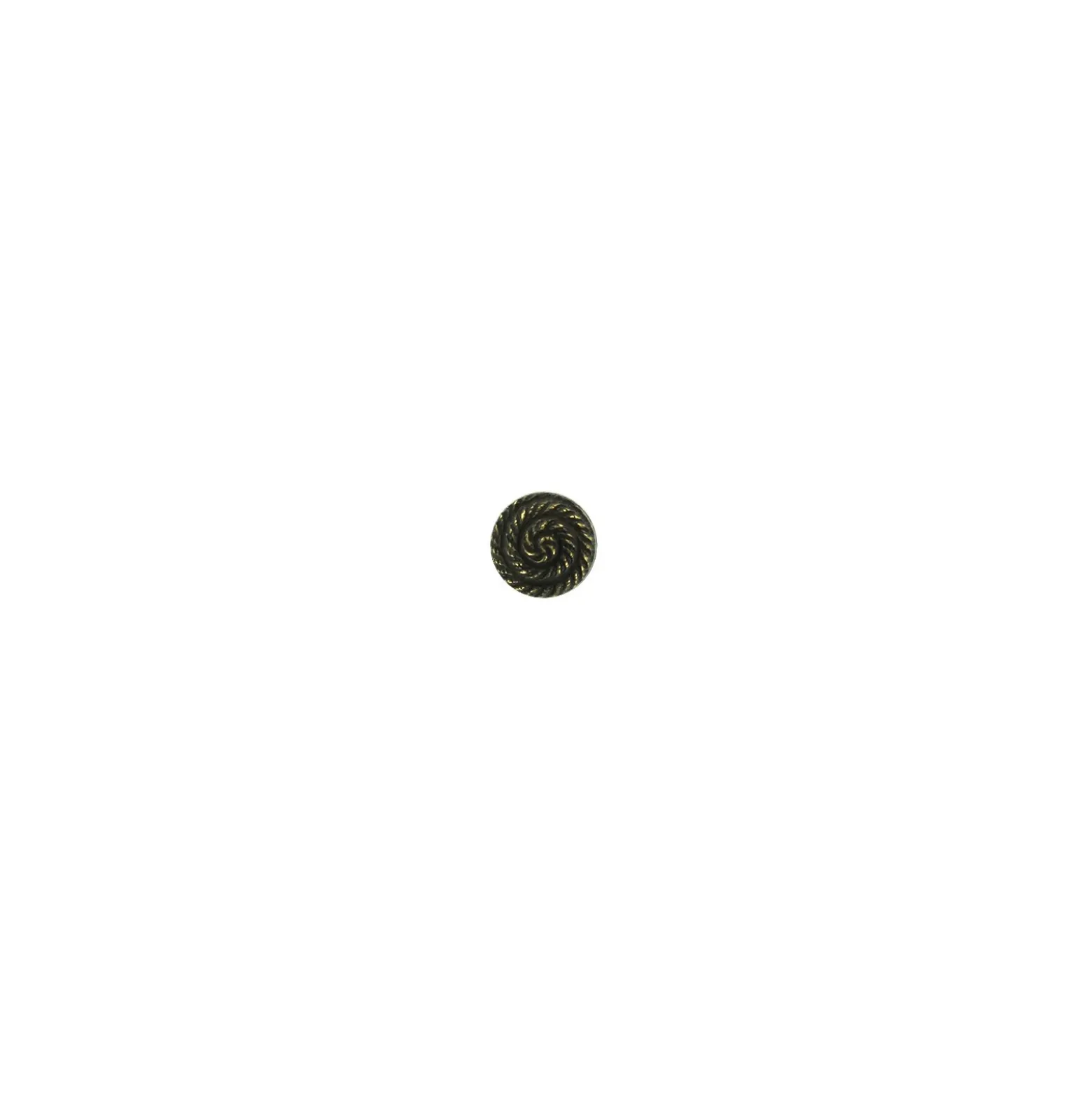 Bouton polyester aspect métal Snail - bronze