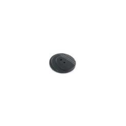 Bouton polyester aspect roche noir