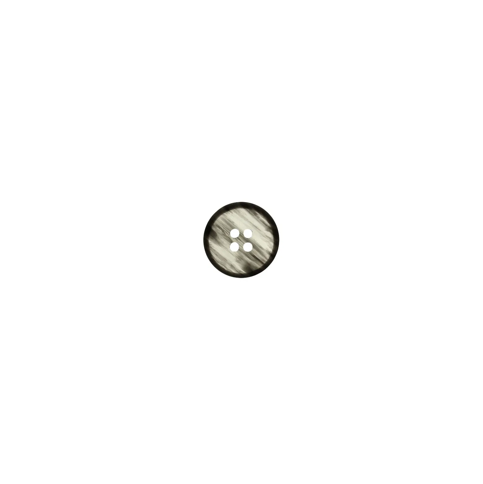 Bouton polyester Basile - Gris