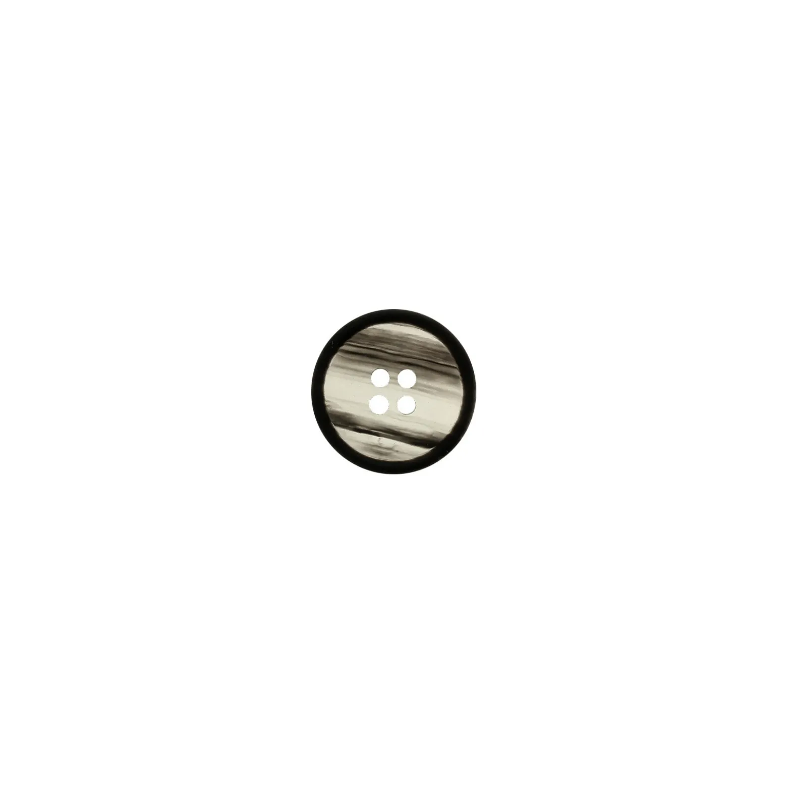 Bouton polyester Basile - Gris