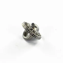Bouton polyester Bella - nickel
