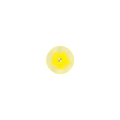Bouton polyester Bourgeon brillant - jaune