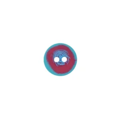 Bouton polyester Bubble gum - fuchsia/bleu