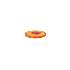 Bouton polyester Bubble gum - jaune/orange