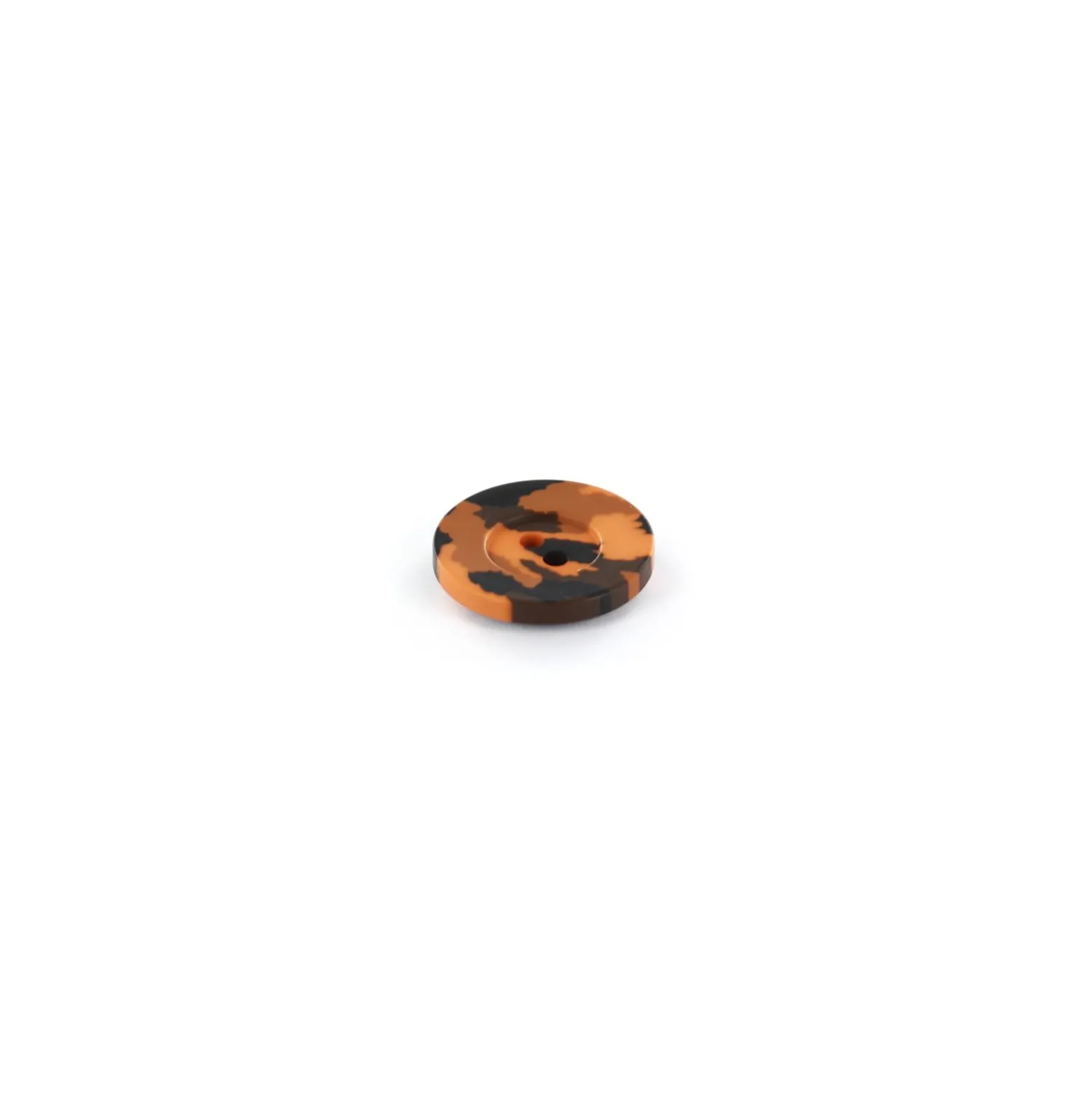 Bouton polyester Camouflage Army - orange