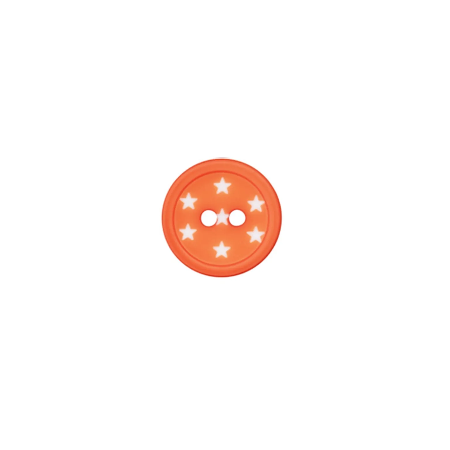 Bouton polyester Ciel étoilé - orange