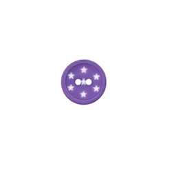 Bouton polyester Ciel étoilé - violet