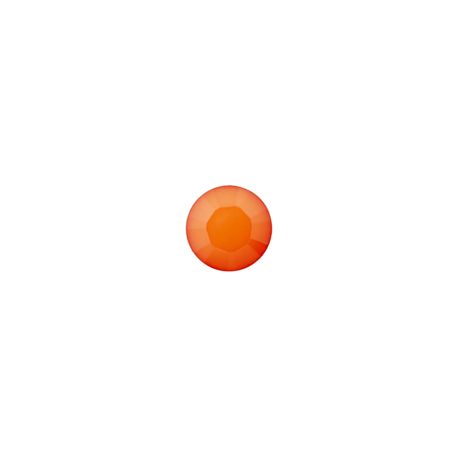 Bouton Polyester Damantis 9 mm - Orange