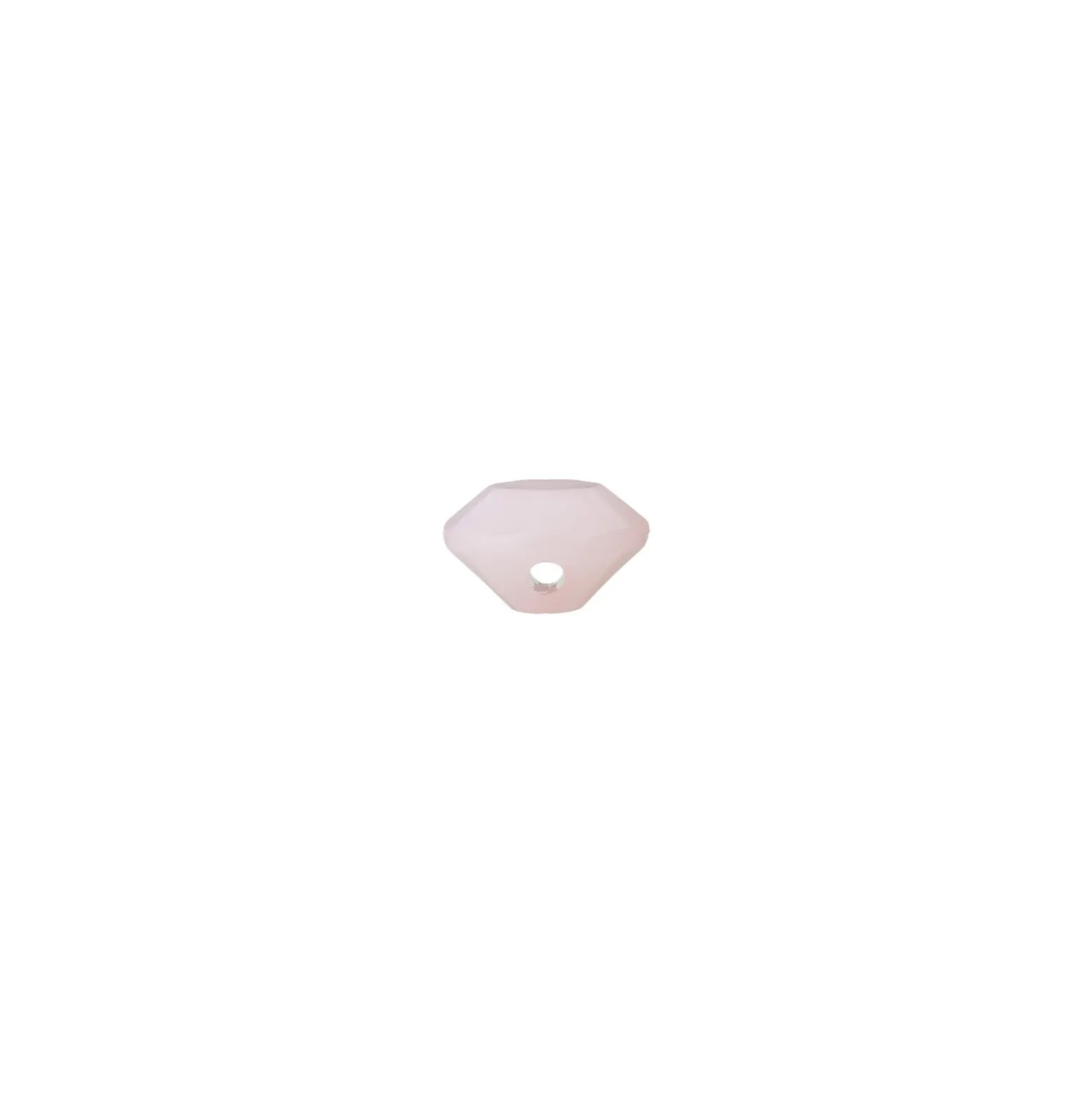 Bouton Polyester Damantis 9 mm - Rose Quartz