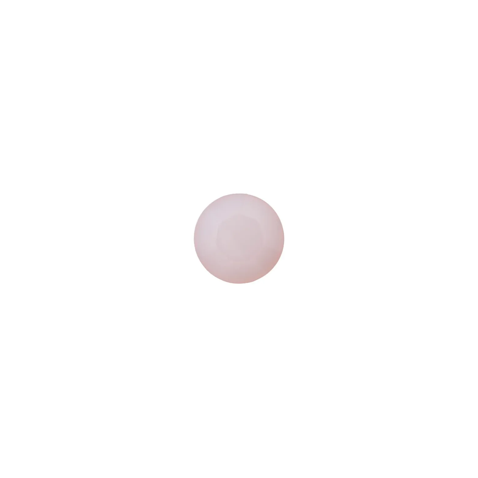 Bouton Polyester Damantis 9 mm - Rose Quartz