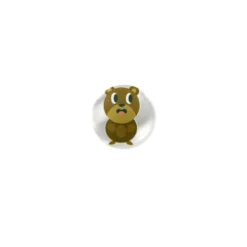 Bouton polyester Fermette - ourson