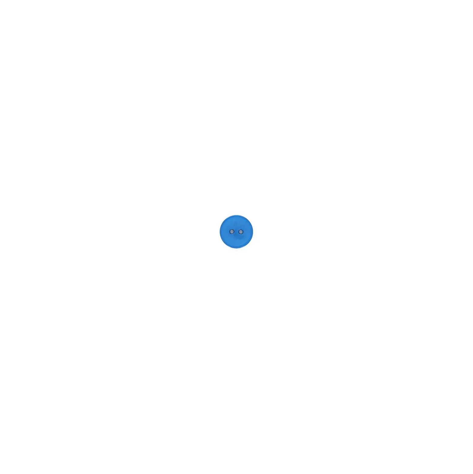 Bouton polyester Glow 15 mm - bleu