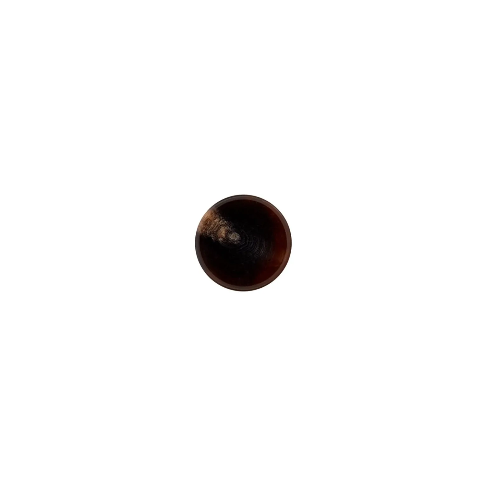 Bouton Polyester Ivory - marron