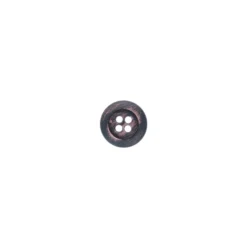 Bouton polyester Katri - marron foncé