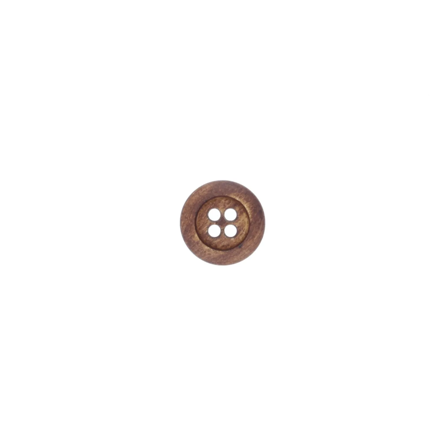 Bouton polyester Katri - marron