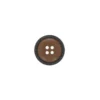 Bouton polyester Léandy 25mm - marron