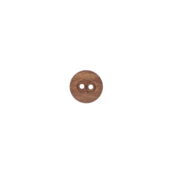 Bouton polyester Maeri - marron