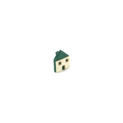 Bouton polyester Maisonnette vert