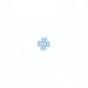 Bouton polyester Mini Trèfle 11mm - bleu