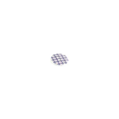 Bouton Polyester Mosaïc blanc